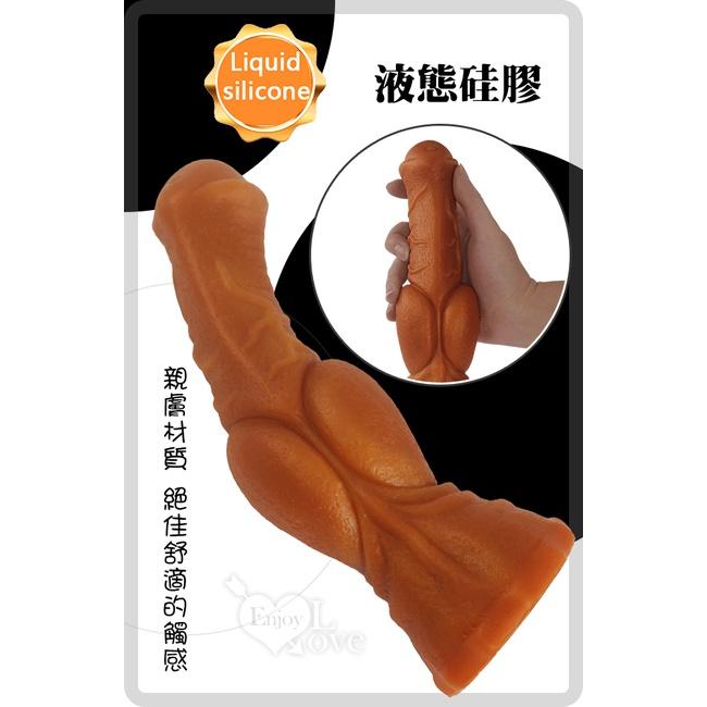 【送270ml潤滑液】另類陽具！大種馬 -大號 液態硅膠吸盤超仿真膚質馬大屌﹝任揉任彎永不變形﹞-細節圖3