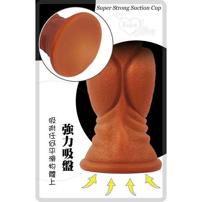【送270ml潤滑液】另類陽具！大種馬 -大號 液態硅膠吸盤超仿真膚質馬大屌﹝任揉任彎永不變形﹞-細節圖4