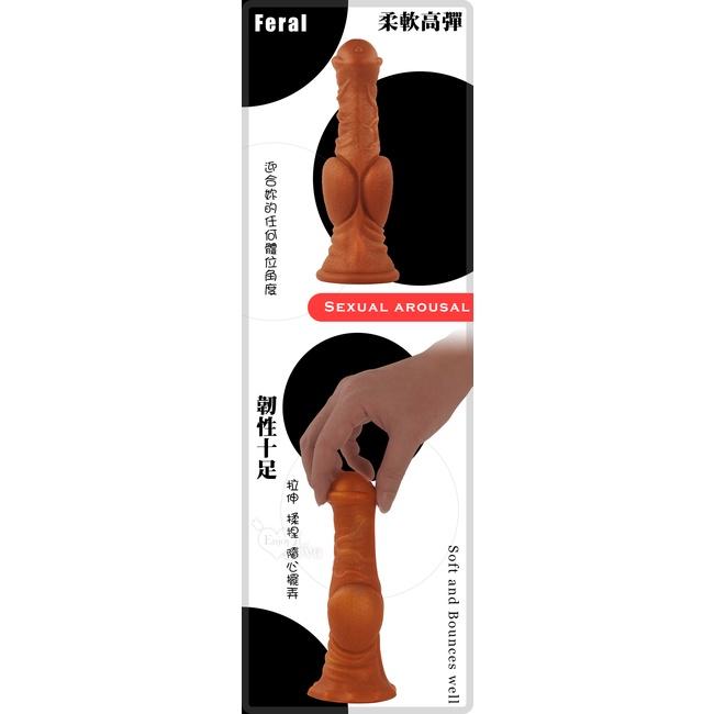 【送270ml潤滑液】另類陽具！大種馬 -大號 液態硅膠吸盤超仿真膚質馬大屌﹝任揉任彎永不變形﹞-細節圖5