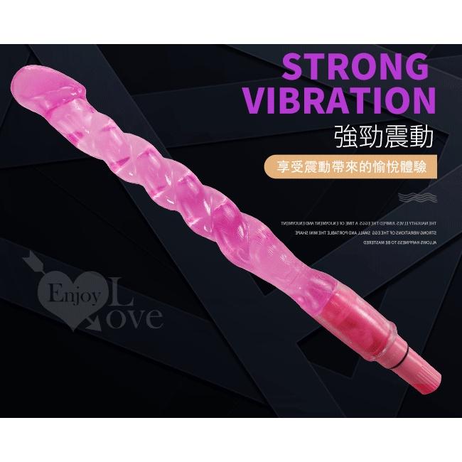 【送270ml潤滑液】Vibration 水晶超長老二棒 ~ 凹凸螺旋環繞震動按摩棒【特別提供保固6個月】-細節圖4