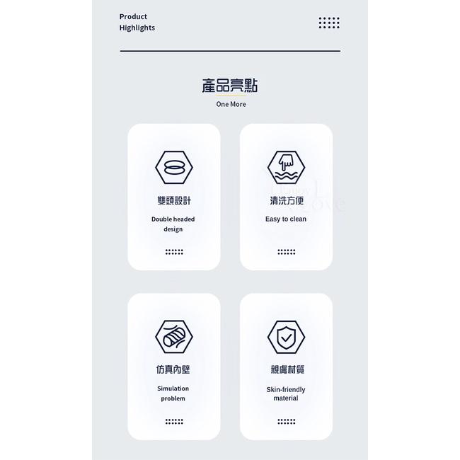 【送270ml潤滑液】ROSELEX 勞樂斯‧ 鍛鍊啞蛋 陰肛雙頭/提升戰力 顆粒觸感腔道自慰器-細節圖3