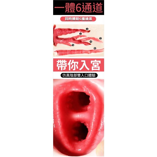 【送270ml潤滑液】後宫名器 ‧ 一體六穴 - 體驗6種不同通道 ﹝附贈120 ml潤滑液﹞-細節圖4