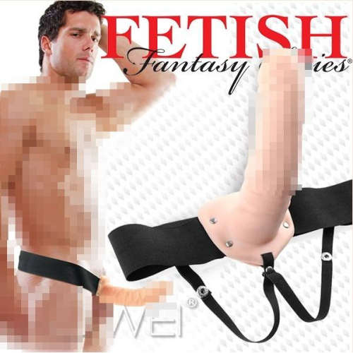 美國原裝進口PIPEDREAM．Fetish Fantasy系列-男用穿戴式8吋大男根空心按摩棒