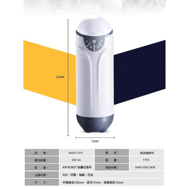 💝限量送潤滑液💝香港NANO．AIR ROBOT 世界首創 模擬真人陰道蠕動收縮的互動自慰器(口)-細節圖2