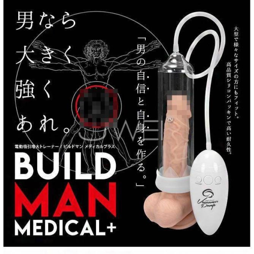 日本原裝進口NPG．BIILD MAN MEDICAL 電動真空吸引助勃器