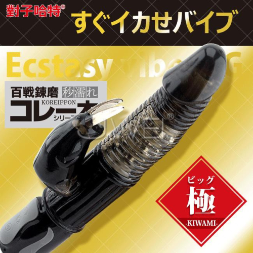 (送280ml潤滑液)日本原裝進口TH．Ecstasy vibe BIG 極 4x12 頻震動轉珠按摩棒*R-20.情趣