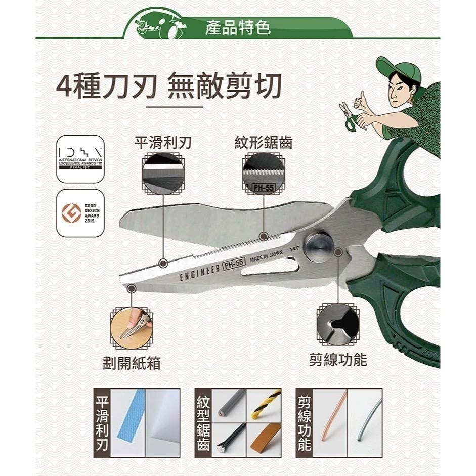 【鋼咕工具王】日本Engineer 鐵腕剪刀GT PH-55-細節圖3