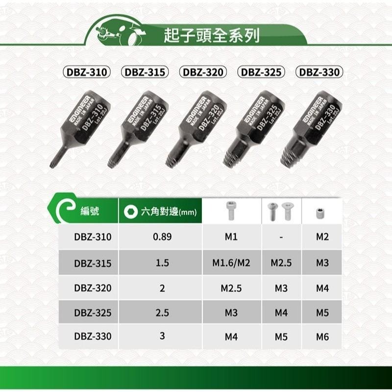 【鋼咕工具王】日本Engineer 超短起子頭 0.89mm 內六角崩牙螺絲工具 DBZ-310-細節圖6