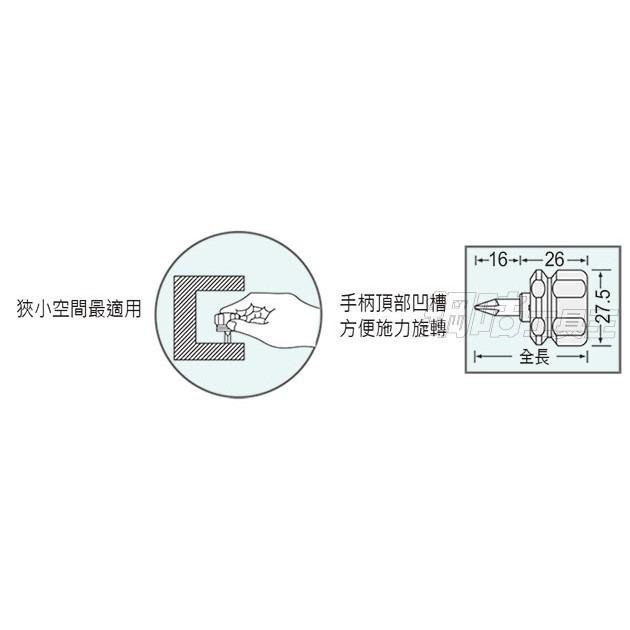 【鋼咕工具王】日本Engineer 雙頭替換式螺絲起子(4.5mm/#1) DST-06-細節圖2