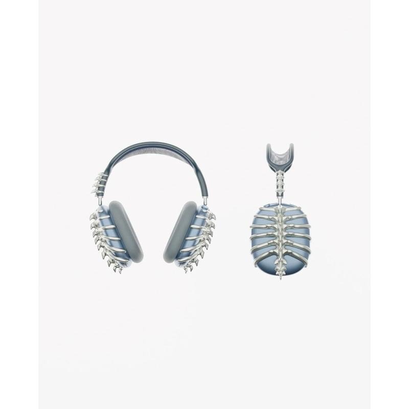 「3D打印」 Airpods Max 耳機殼 裝飾 肋骨 骨骼 電鍍 casetify 個性-細節圖6