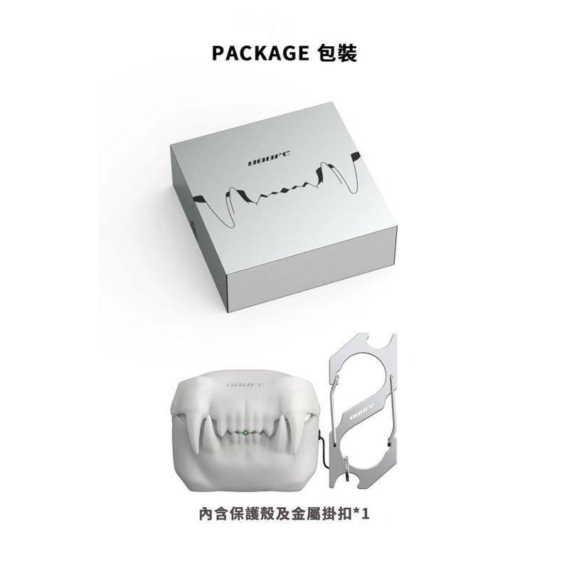 「808FC」 虎牙 -生物系列 Airpods Pro 2 保護殼 劍齒虎 防摔殼 異形 造型 耳機殼-細節圖3