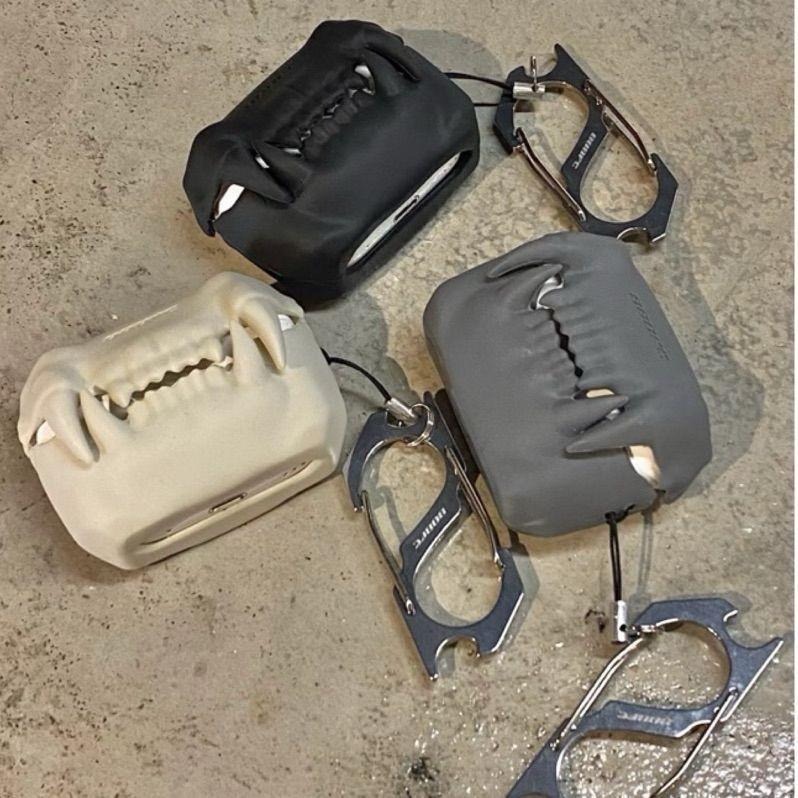 「808FC」 虎牙 -生物系列 Airpods Pro 2 保護殼 劍齒虎 防摔殼 異形 造型 耳機殼-細節圖5