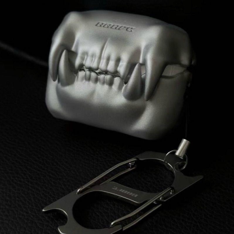 「808FC」 虎牙 -生物系列 Airpods Pro 2 保護殼 劍齒虎 防摔殼 異形 造型 耳機殼-細節圖8