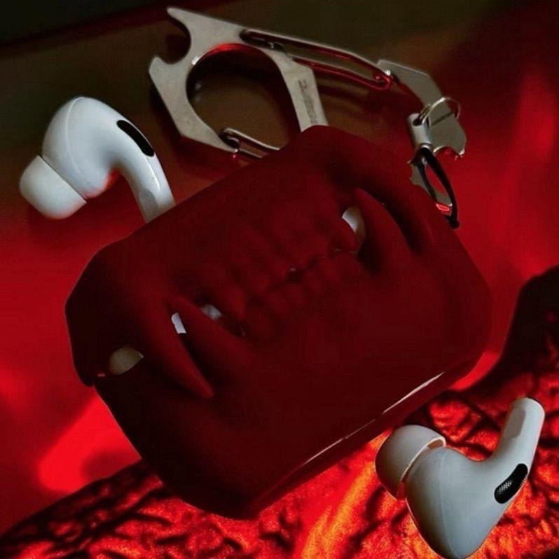 「808FC」 虎牙 -生物系列 Airpods Pro 2 保護殼 劍齒虎 防摔殼 異形 造型 耳機殼-細節圖9
