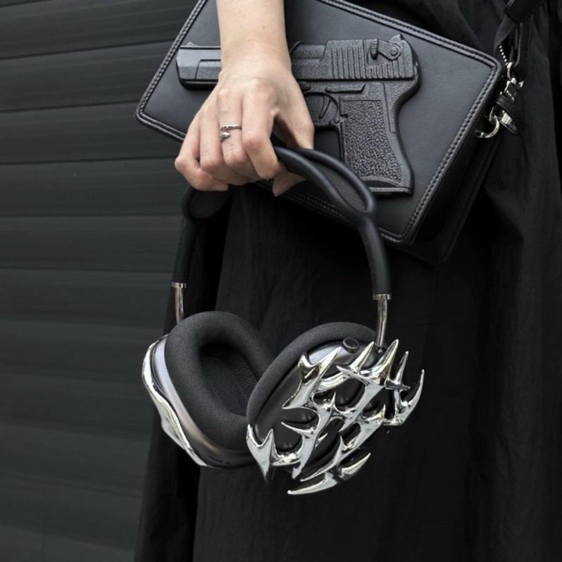 「3D列印」索倫之冠- 骨系列 Airpods Max 耳機殼 裝飾 肋骨 骨骼 電鍍 casetify 個性 保護套-細節圖4