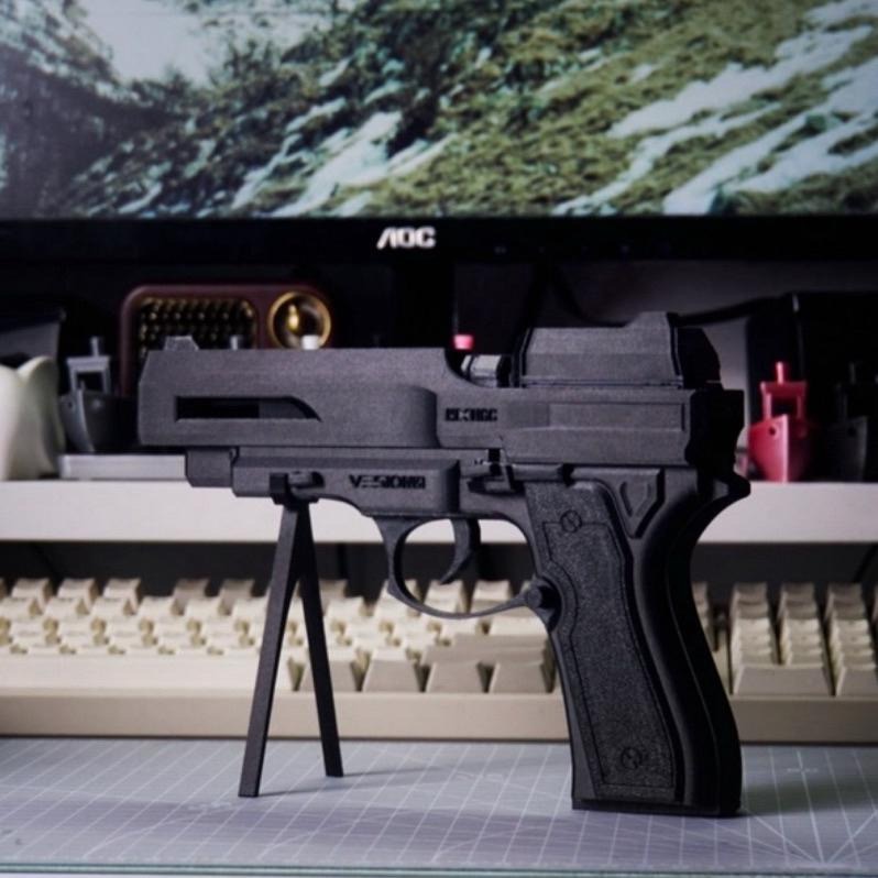 【3D列印】大手槍 Airpods Pro 1 2 3 造型 耳機殼 軍事 保護殼 槍械造型-細節圖2