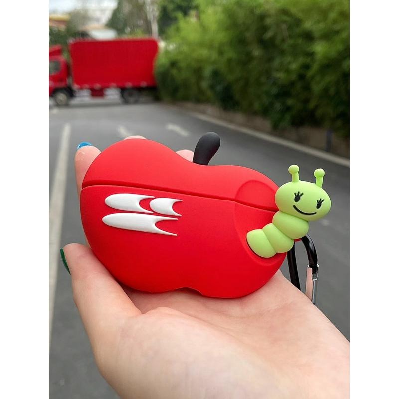 「哭喊中心」蘋果殺手 - Airpods Pro 耳機殼 保護殼 Crying Center 蘋果 蟲 Y2K 矽膠殼-細節圖4