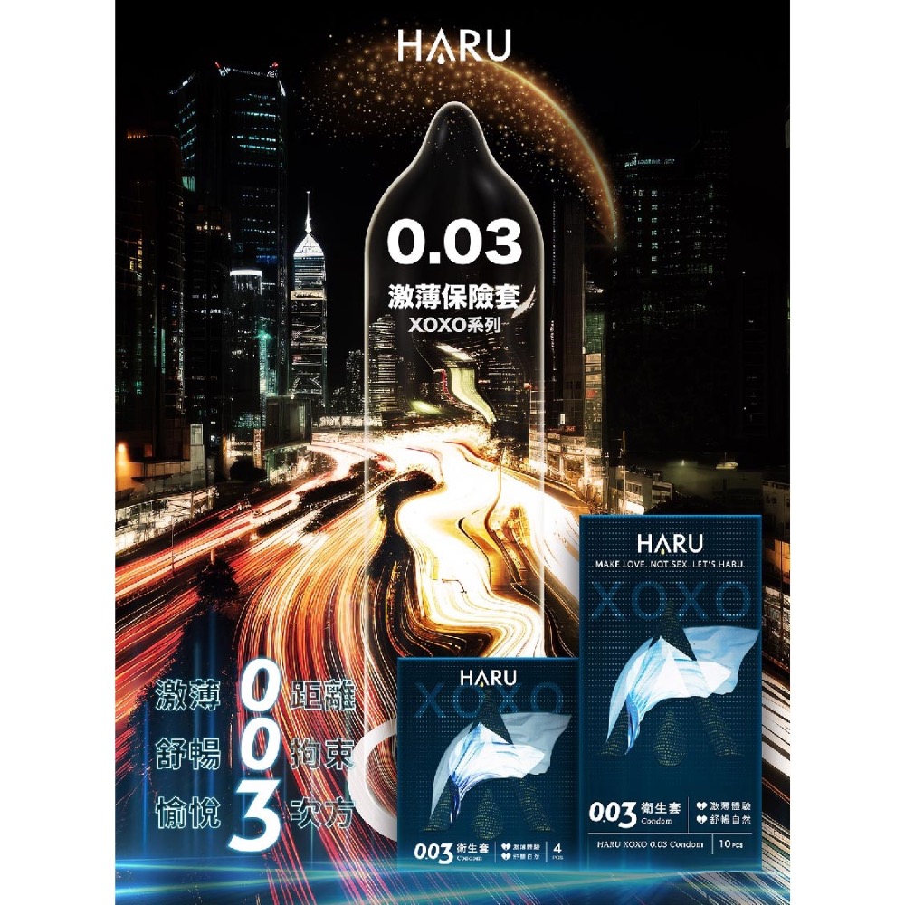 HARU XOXO 0.03舒暢激薄款衛生套-細節圖3