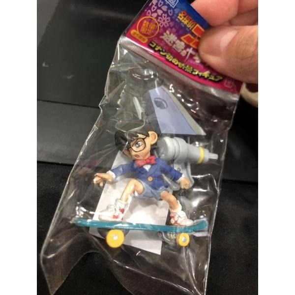 名偵探柯南 迷宮的十字路 老物 公仔 人偶 食玩 場景組 整套賣 工藤新一 滑板 江戶川 柯南 電話亭 絕版 早期-細節圖6