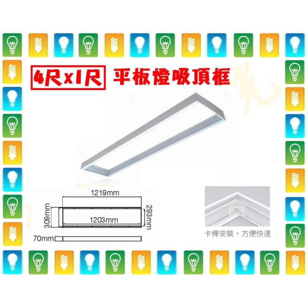 【林口一道光】舞光 25W LED 雙節能標章柔光平板燈 4*1尺 輕鋼架 T-BAR 直下式LED-41PD25DES-細節圖4