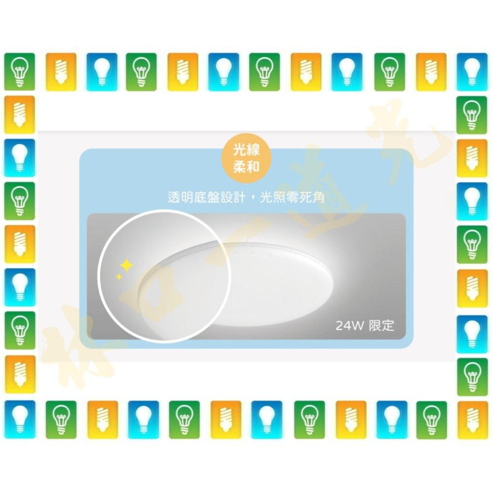 【林口一道光】舞光 LED 24W 單色雲朵吸頂燈 LED-CEN24 全電壓 走道 玄關 陽台 梯間 廁所-細節圖3