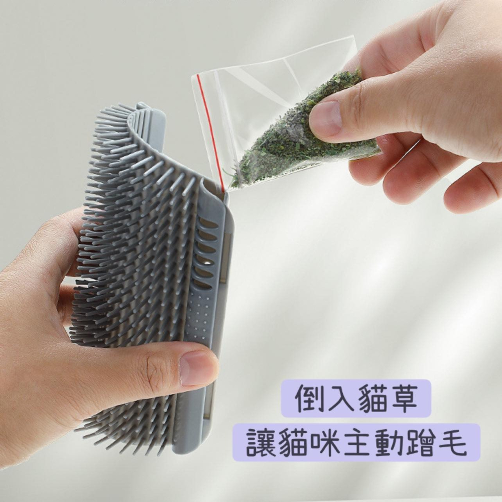 貓咪牆角蹭毛器 / 貓咪 除毛梳 牆角梳 貓磨蹭 貓抓癢 貓梳毛 貓抓背  貓咪按摩 寵物梳 【現貨24H出貨】-細節圖3