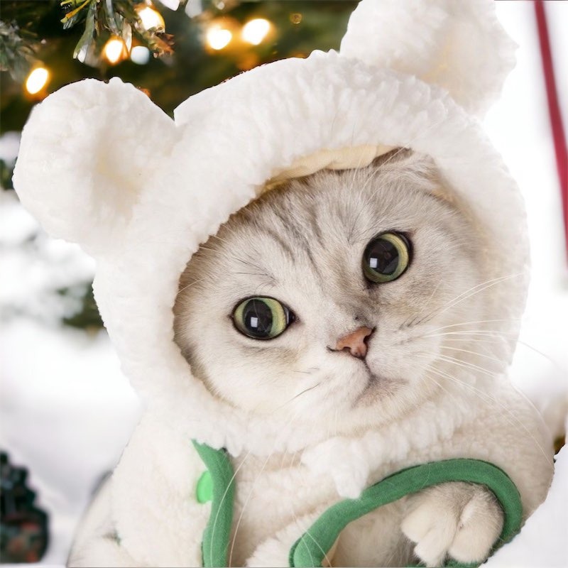 超萌熊熊寵物頭套 / 貓咪頭套 狗頭套 寵物帽 寵物頭套 【現貨24H出貨】-細節圖3