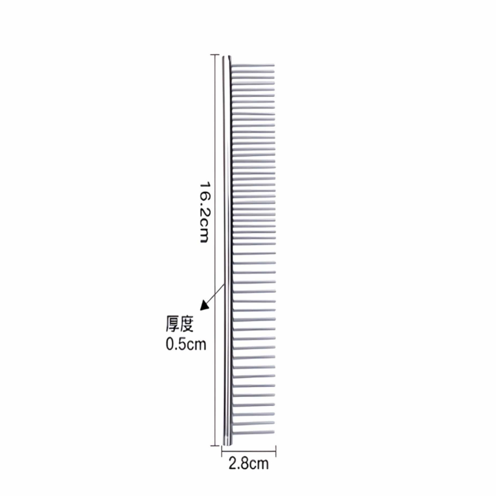 R&R 寵物美容不銹鋼排梳 ( 除跳蚤 開結去浮毛 ) / 寵物排梳 寵物梳子 寵物梳 針疏 貓咪梳子 狗狗梳子-細節圖6