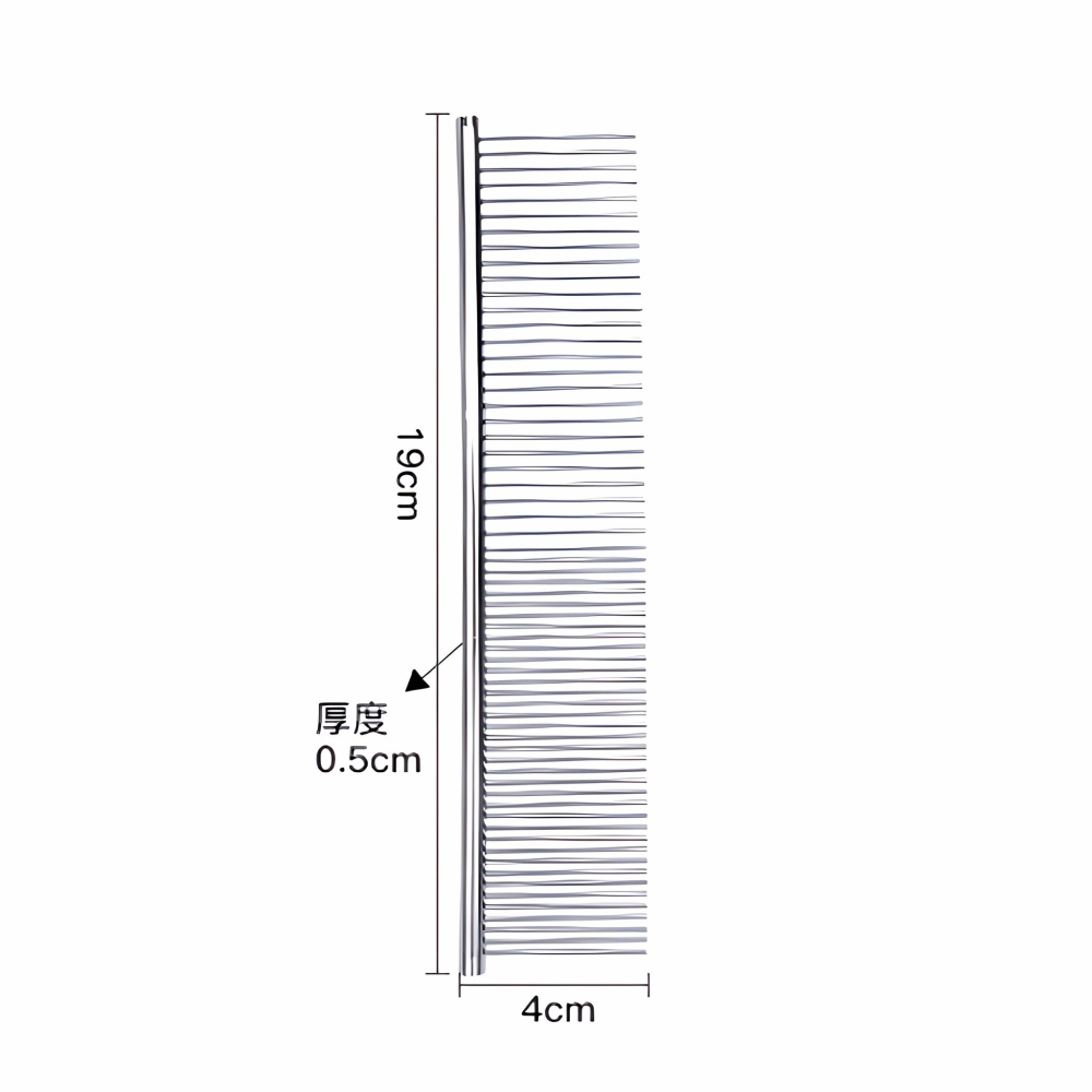 R&R 寵物美容不銹鋼排梳 ( 除跳蚤 開結去浮毛 ) / 寵物排梳 寵物梳子 寵物梳 針疏 貓咪梳子 狗狗梳子-細節圖7