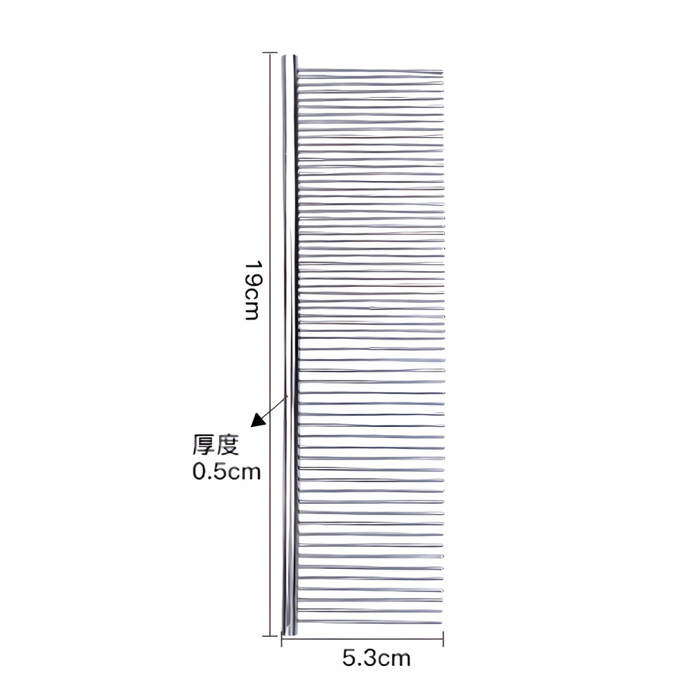 R&R 寵物美容不銹鋼排梳 ( 除跳蚤 開結去浮毛 ) / 寵物排梳 寵物梳子 寵物梳 針疏 貓咪梳子 狗狗梳子-細節圖8