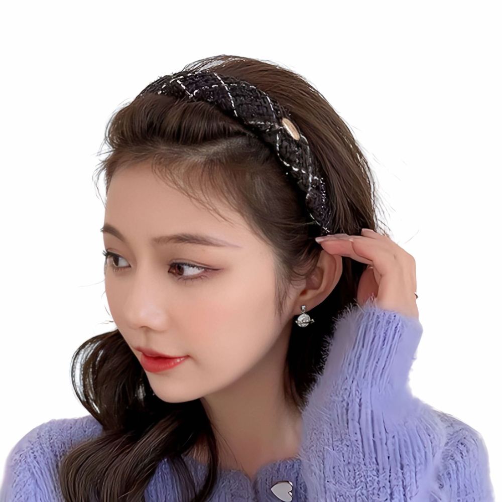 MEKO 韓系小香風編織髮箍 (共5色)-細節圖3