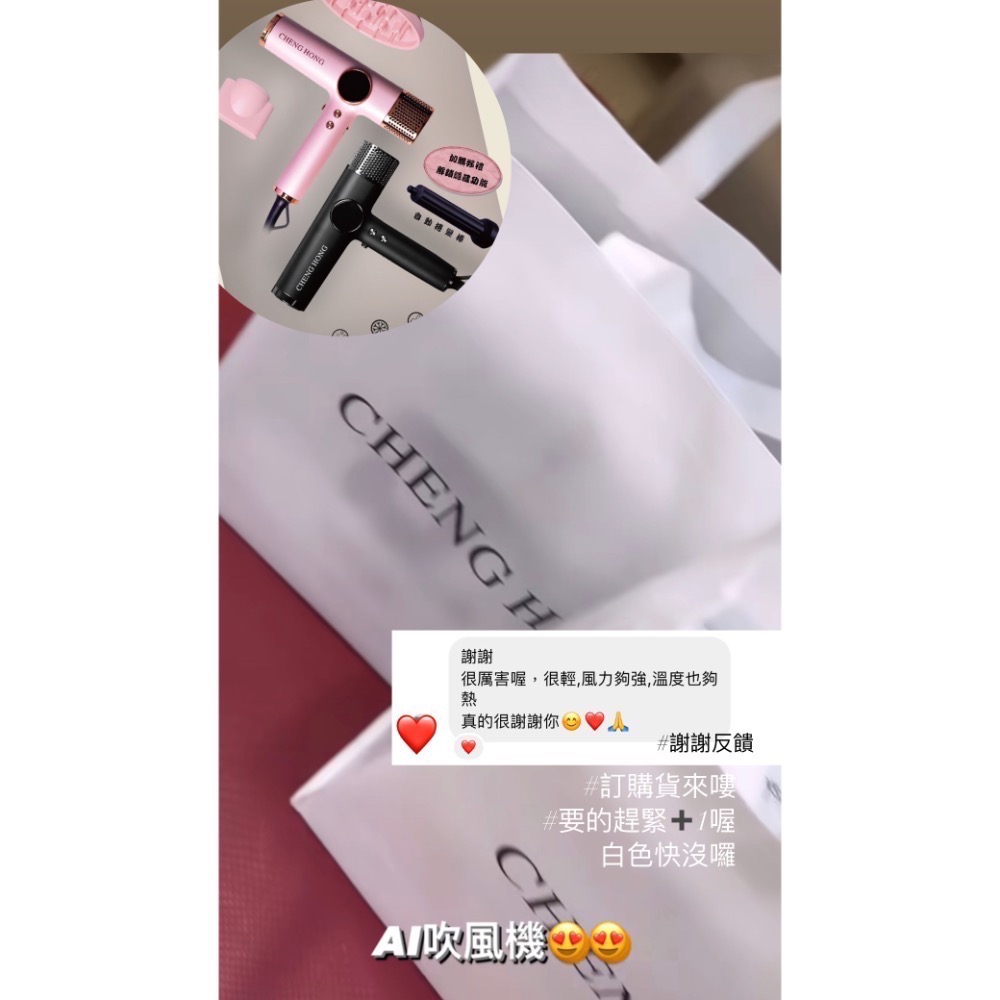 CHENG HONG吹風機 含兩支捲棒-細節圖2