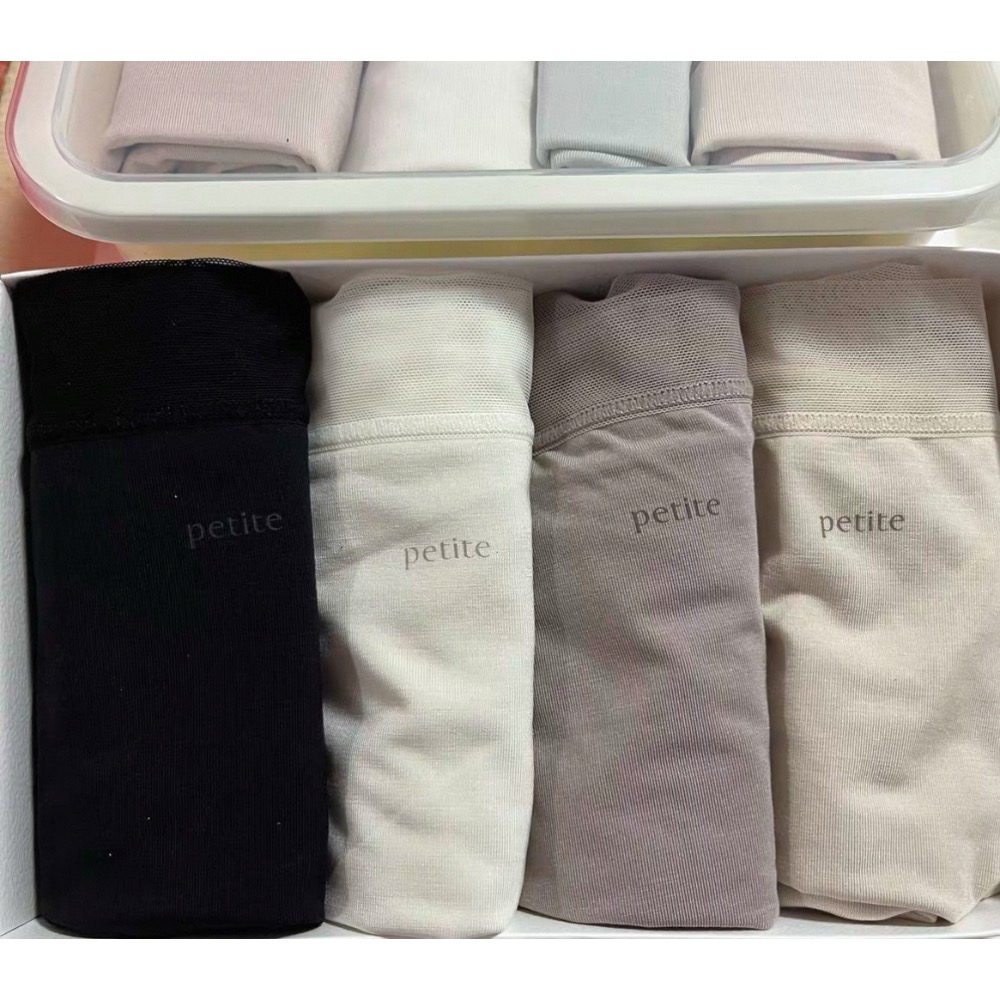 缇娅朵4505五条装字母蕾丝中腰莫代尔無痕内裤女超薄软糯舒适内裤-細節圖4