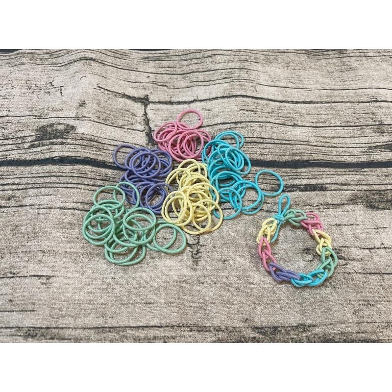 糖果色髮圈 無接縫髮圈 細髮圈 髮束 髮繩 綁頭髮 皮筋手環 兒童髮圈-細節圖4