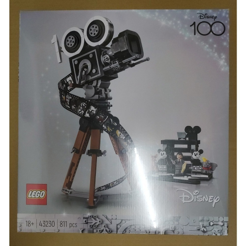 LEGO 樂高 華特迪士尼致敬相機 迪士尼100週年 復古式電影攝影機 43230 全新包膜 雙北面交