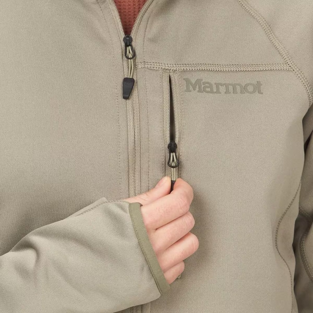 全新正品 Marmot Olden Power Stretch 1/2 Zip 半門襟刷毛上衣 女款-細節圖4