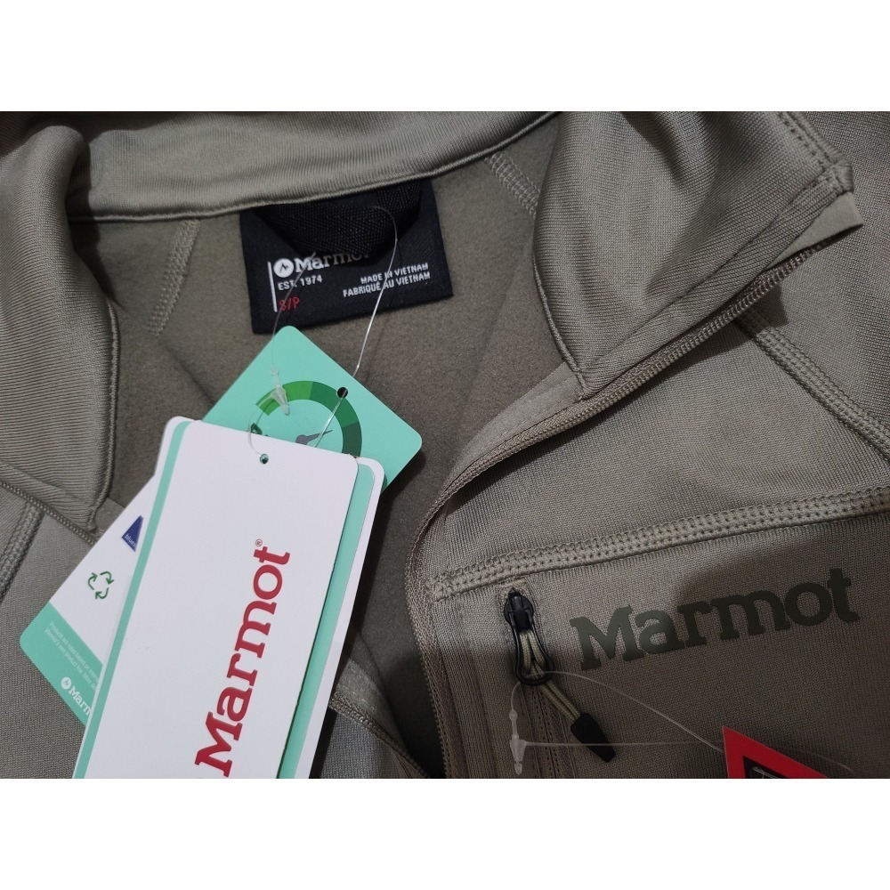 全新正品 Marmot Olden Power Stretch 1/2 Zip 半門襟刷毛上衣 女款-細節圖7