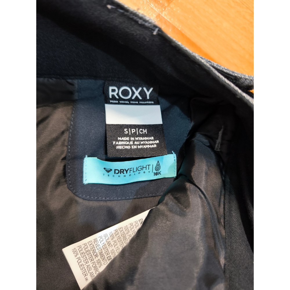 全新正品 Roxy (灰格紋) 雪褲 滑雪 滑雪褲-細節圖9