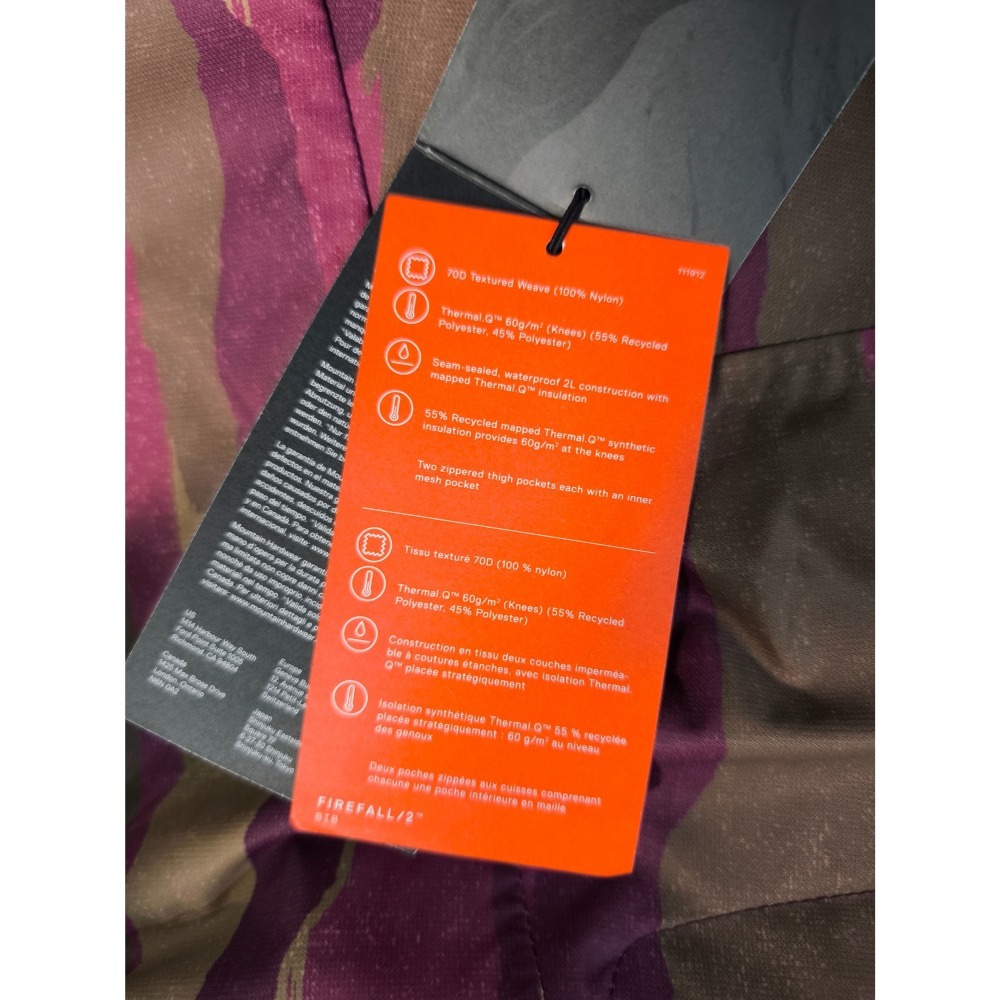 全新正品 Mountain Hardwear 吊帶褲 雪褲 滑雪 滑雪褲-細節圖9