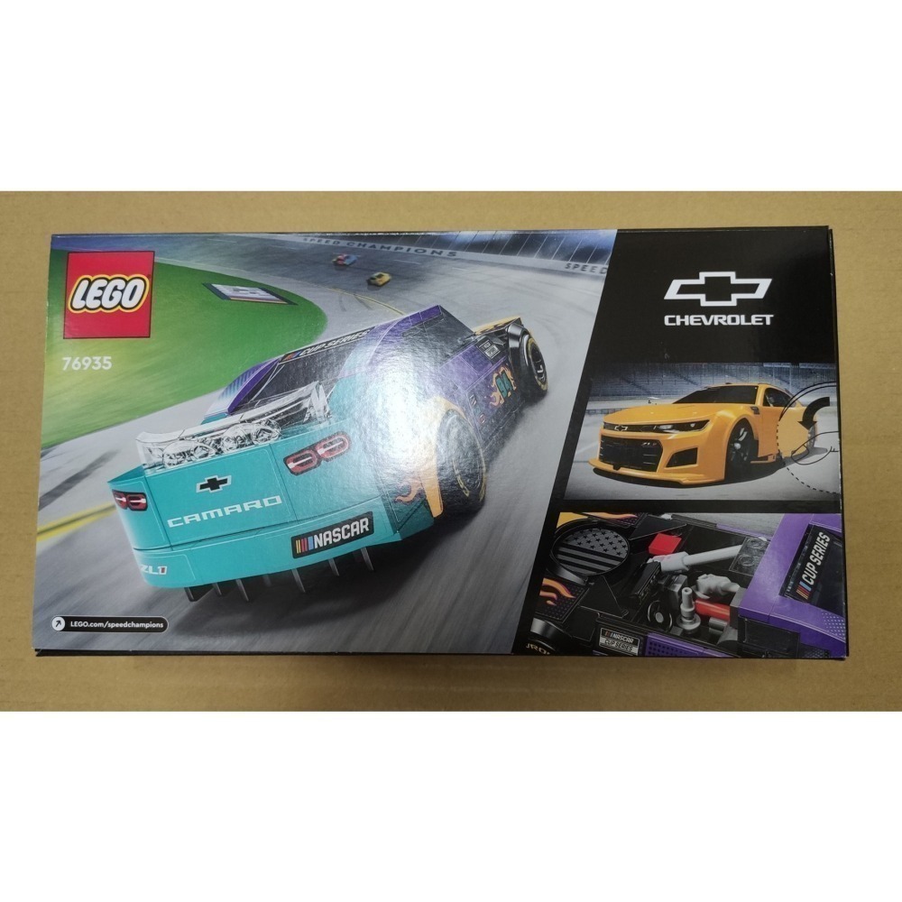 LEGO 樂高 極速賽車系列 NASCAR Chevrolet Camaro ZL1 76935 全新未拆-細節圖4