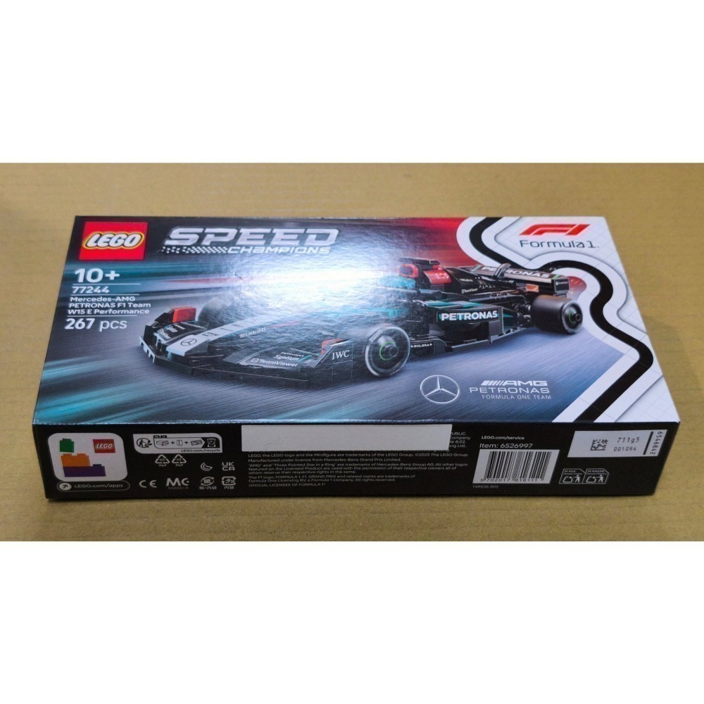 LEGO Mercedes AMG F1 W15 極速賽車系列 77244 全新未拆 雙北面交-細節圖2
