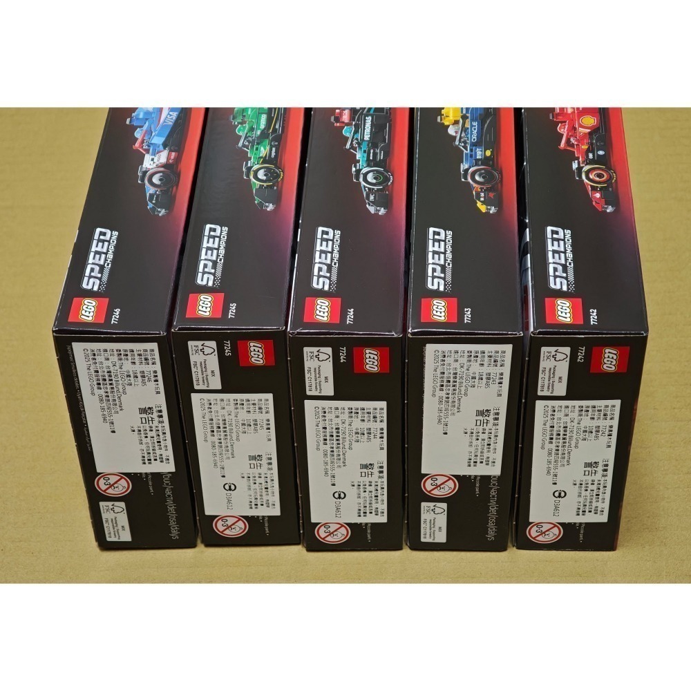 LEGO 樂高 極速賽車系列 F1賽車 77242~77251 一套共10盒 全新未拆 雙北面交-細節圖6