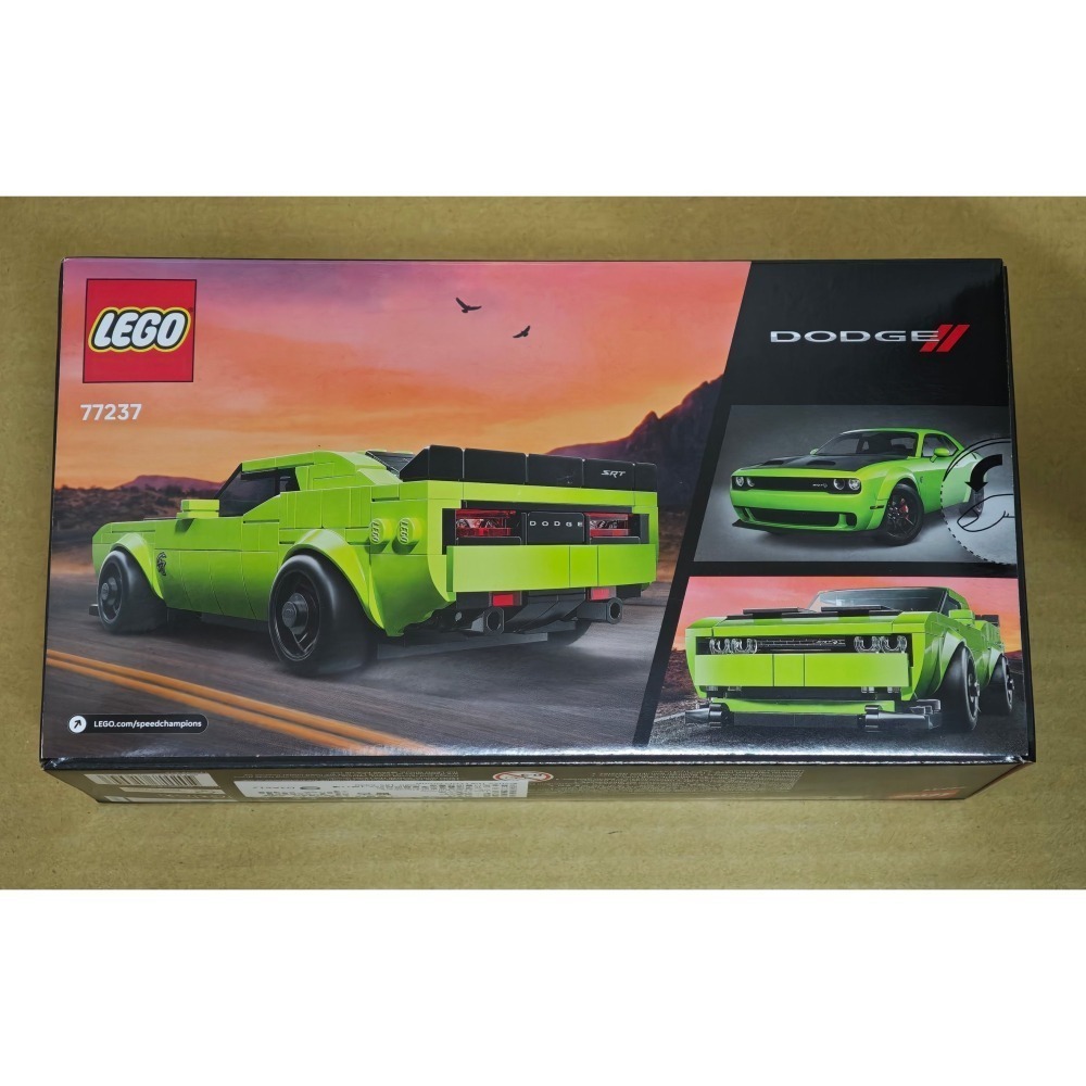 LEGO 樂高 極速賽車 Dodge Challenger SRT Hellcat 77237 全新未拆 雙北面交-細節圖2