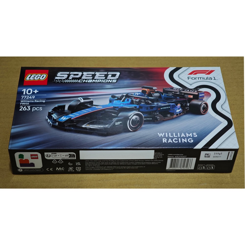 LEGO 樂高 極速賽車系列 Williams Racing FW46 F1 77249 全新未拆 雙北面交-細節圖2