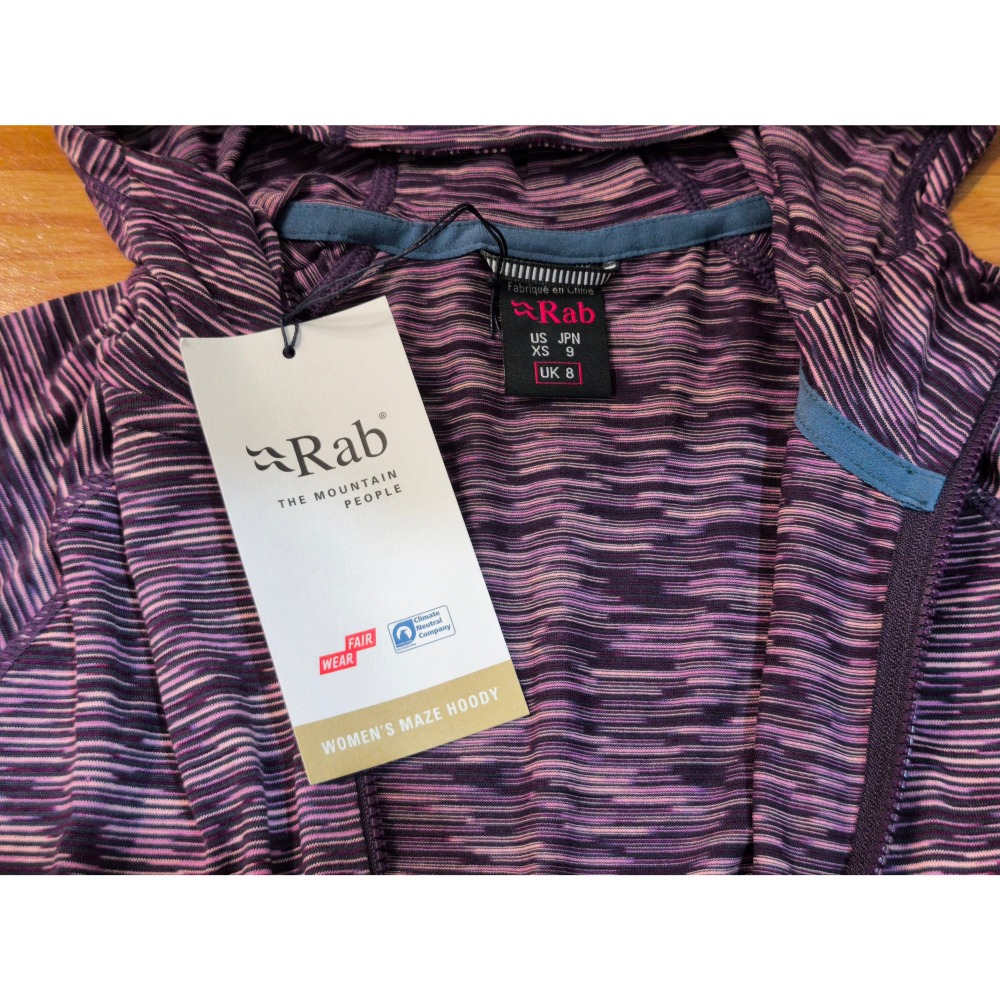 全新正品 Rab Maze Hooded Jacket 輕量 透氣 連帽 外套 女款-細節圖6