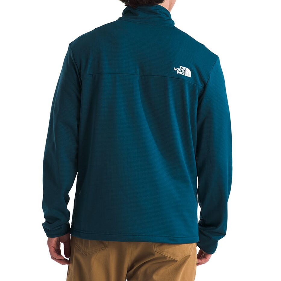 全新 The North Face Cedar Trail Grid Fleece Pullover  輕量保暖中層 男-細節圖3