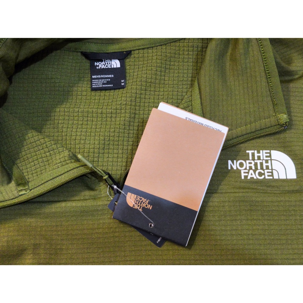 全新 The North Face Cedar Trail Grid Fleece Pullover 輕量保暖中層 男-細節圖5