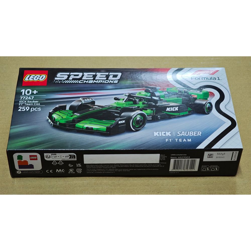 LEGO 樂高 極速賽車系列 Kick Sauber F1 Team C44 77247 全新未拆 雙北面交-細節圖2