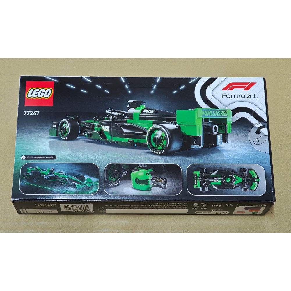 LEGO 樂高 極速賽車系列 Kick Sauber F1 Team C44 77247 全新未拆 雙北面交-細節圖4