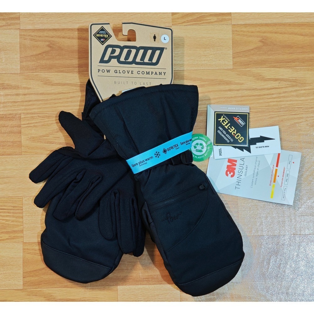 全新正品 POW Gloves GORE-TEX Mittens 長版 防水 滑雪 手套-細節圖3